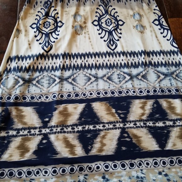 Venus NWOT Dark Blue and Multi Colored Embellished Maxi Skirt - Picture 7 of 10